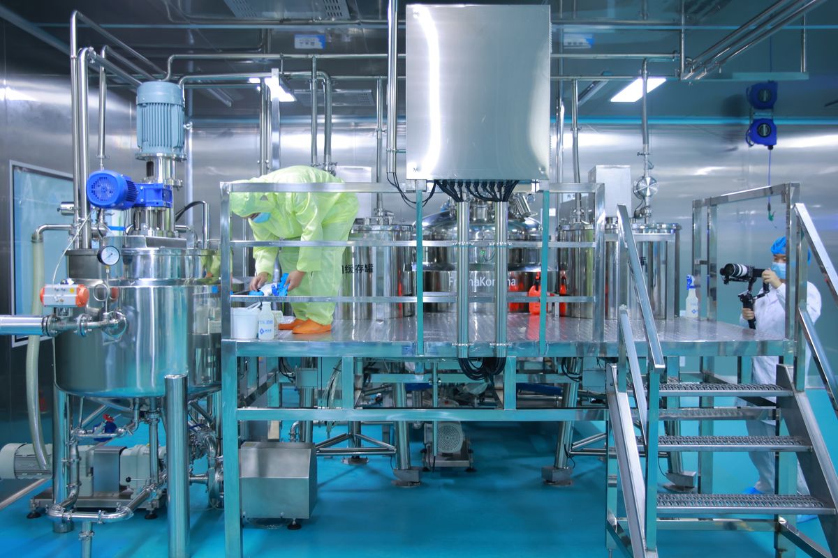 Modern manufacturing workshop